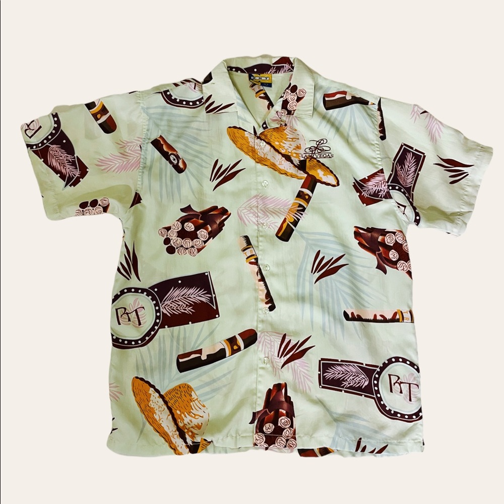 XNT Las Vegas Cigar Button Up